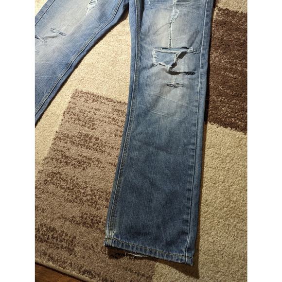 Agile Distressed 32x31 Men's Straight Leg Grunge Jeans See Pictures - Picture 10 of 12